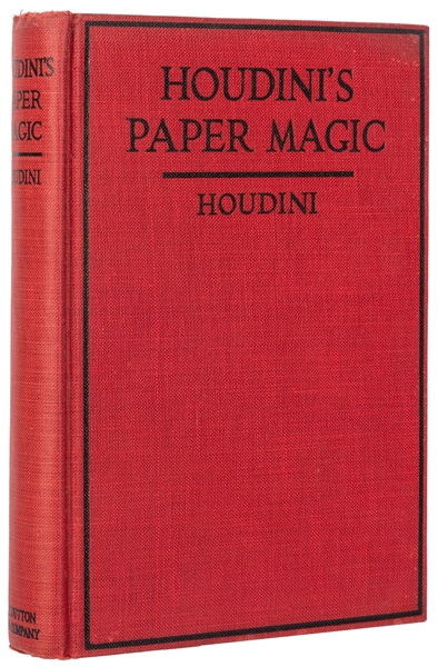  HOUDINI, Harry (Ehrich Weisz). Houdini’s Paper Magic. New Y...