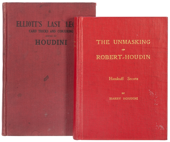  HOUDINI, Harry (Ehrich Weisz). Two books by Houdini. Includ...