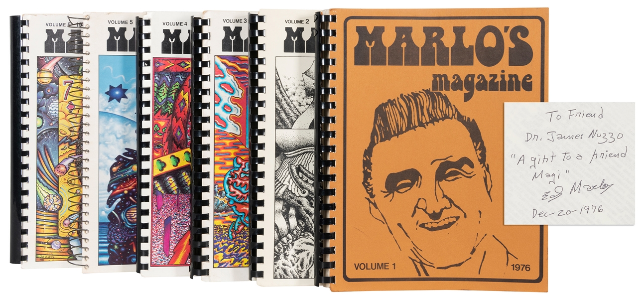  MARLO, Edward (Edward Malkowski). Marlo’s Magazines, Vols. ...