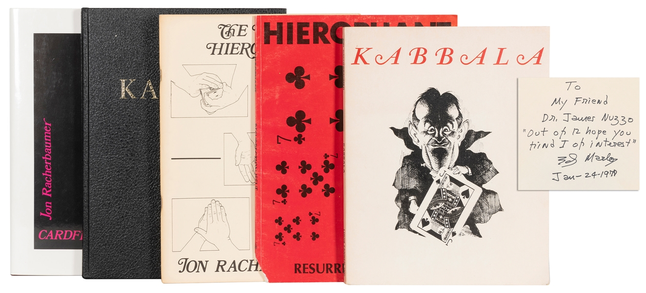  [MARLO] Five Books by Jon Racherbaumer, Four Signed by Marl...