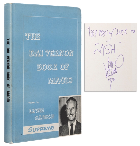  [VERNON] GANSON, Lewis (1913-1980). The Dai Vernon Book of ...