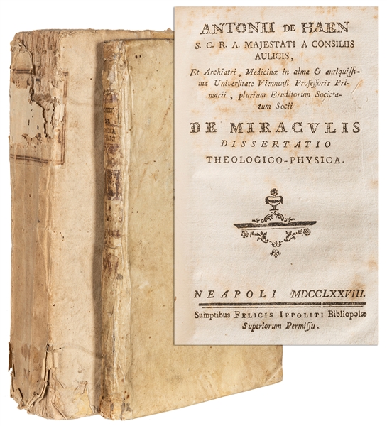  HAEN, Anontii de (1704-1776). De Magia Dissertatio Theologi...