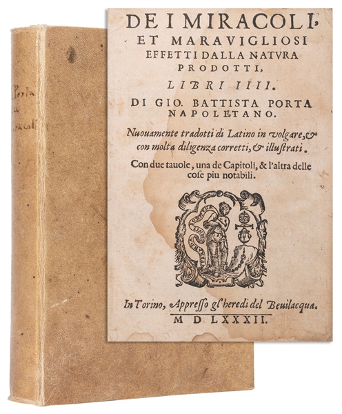  DELLA PORTA, Giambattista (1535-1615). De I Miracoli Et Mar...