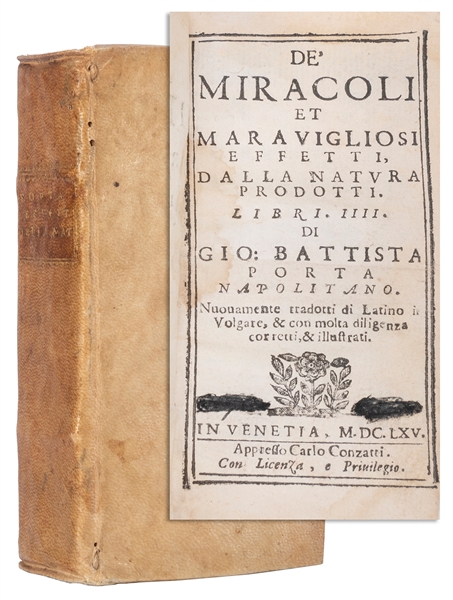  DELLA PORTA, Giambattista (1535-1615). De I Miracoli Et Mar...