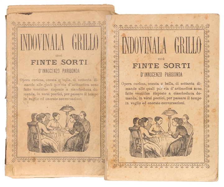  Two copies of 20th Century Italian Pamphlet. Including: Ind...