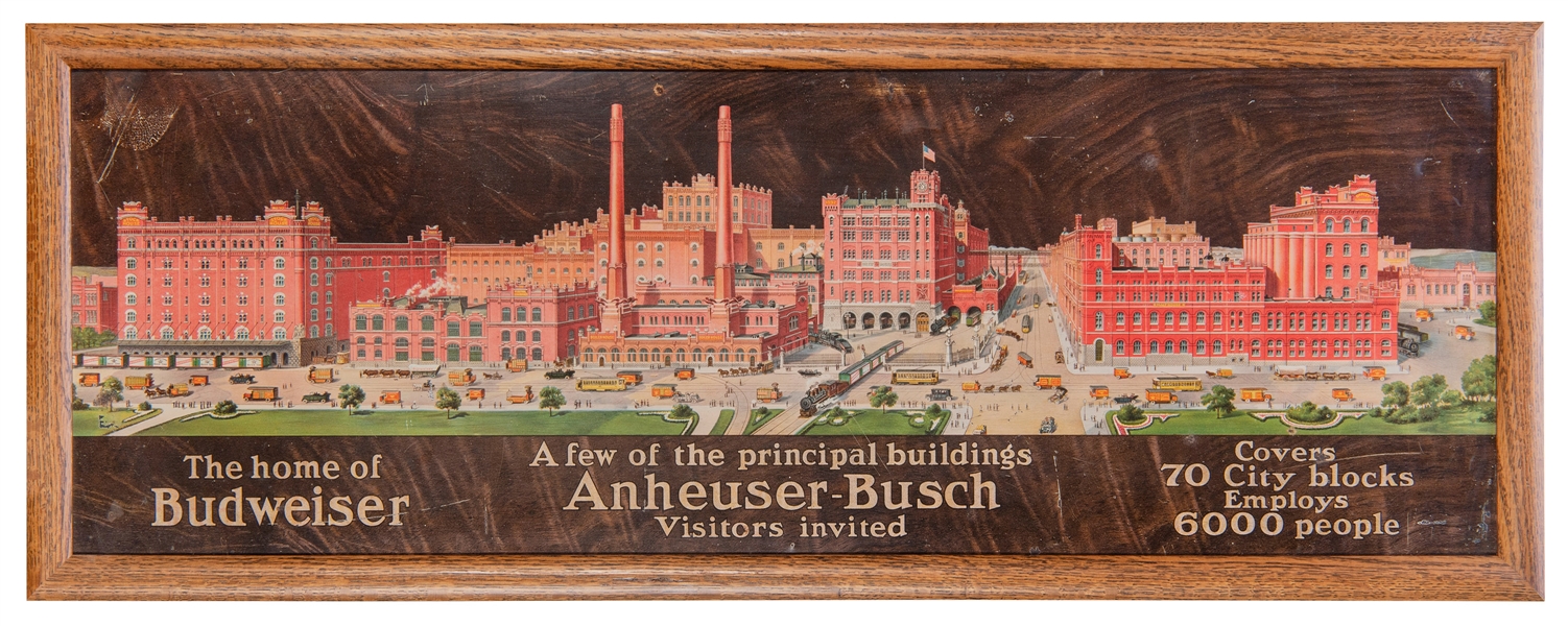  Anheuser Busch Brewery Scene Sign. St. Louis: Anheuser Busc...