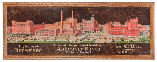  Anheuser Busch Brewery Scene Sign. St. Louis: Anheuser Busc...