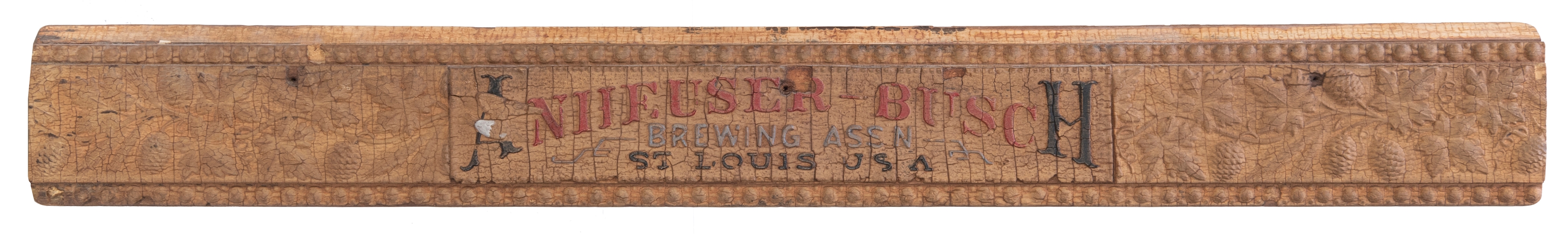  Anheuser-Busch Brewing Assn St. Louis USA hand-carved bar s...