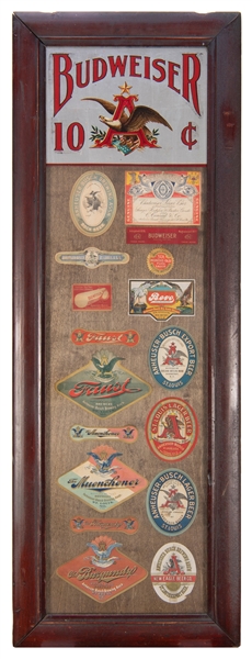  Budweiser Mirror and Bottle Labels. St. Louis: Anheuser Bus...