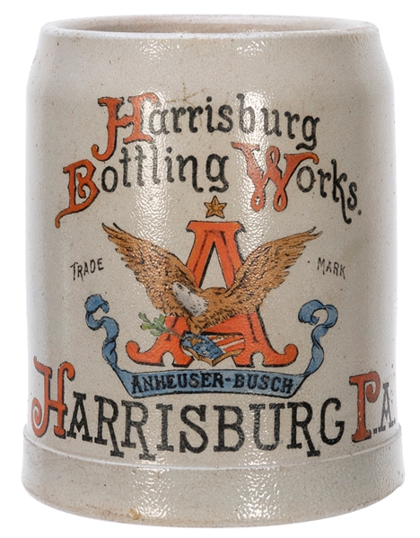  Harrisburg Bottling Works Stein. Harrisburg, PA: Harrisburg...