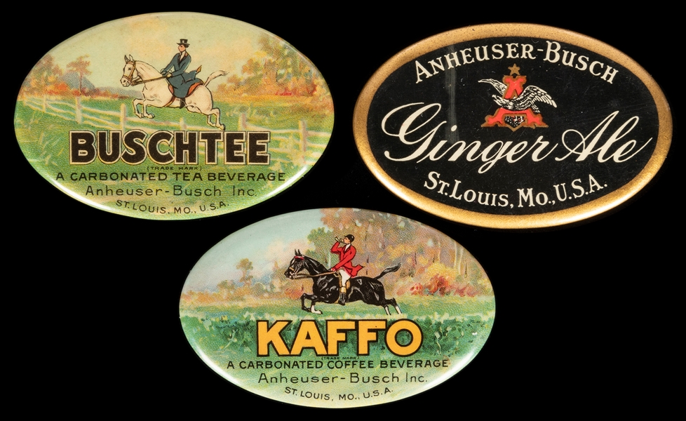  Three Anheuser Busch Pocket Mirrors. St. Louis: Anheuser Bu...