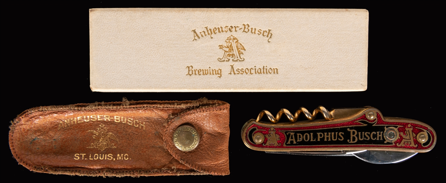  Anheuser Busch Advertising Knife with Stanhope. New York: K...