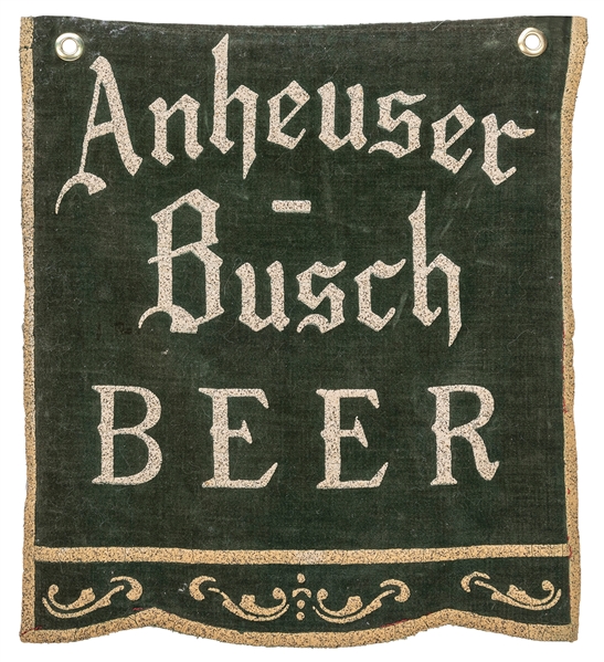  Anheuser-Busch Beer hanging pennant. [N.p., ca. 1890s-1910s...