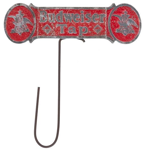  Budweiser Tap painted aluminum bar accessory. [N.p., ca. 19...