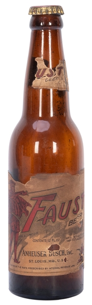  Faust Beer Bottle. St. Louis: Anheuser Busch Companies Inc....