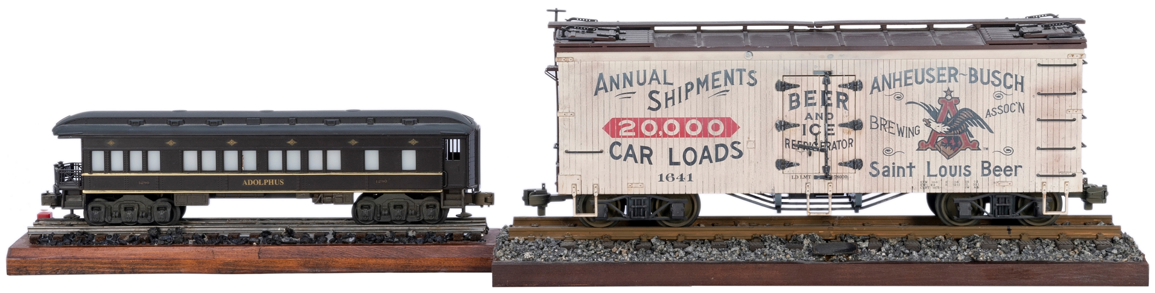  Two Anheuser-Busch related railroad models. 20th century. I...