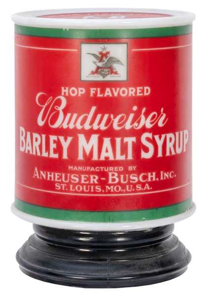  Budweiser Barley Malt Syrup Lamp. St. Louis: Anheuser Busch...