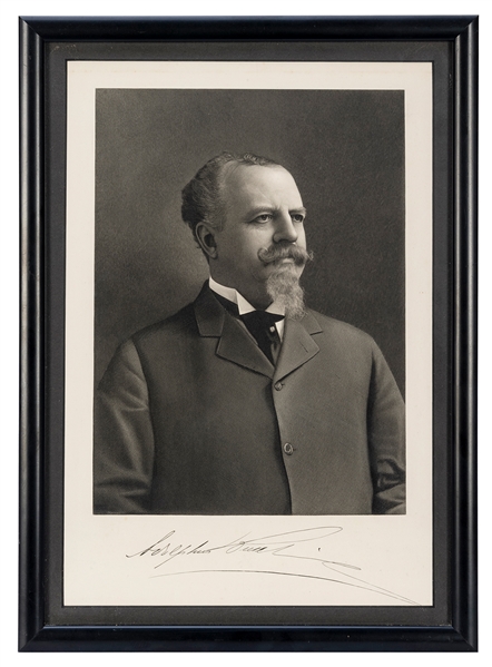  BUSCH, Adolphus (German-American, 1839-1913). Engraved Port...