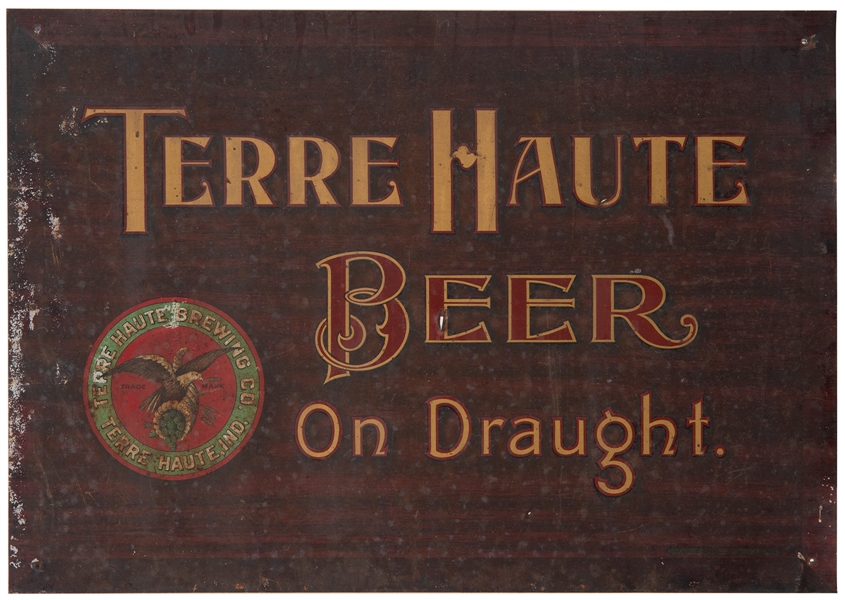  Terre Haute Beer Sign. Terre Haute, IN: Terre Haute Brewing...