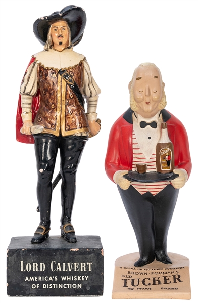  [WHISKEY]. Two pieces of figural advertising. Including Lor...