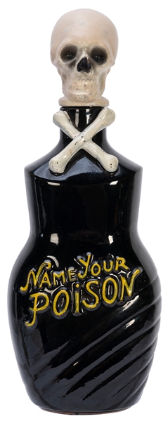  Name Your Posion ceramic Sake / alcohol bottle. Japan: Tils...