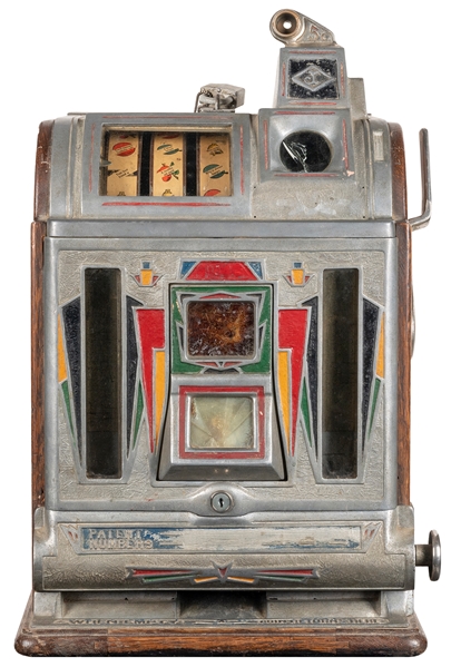  O.D. Jennings 5 Cent Slot Machine. [Chicago: O.D. Jennings,...