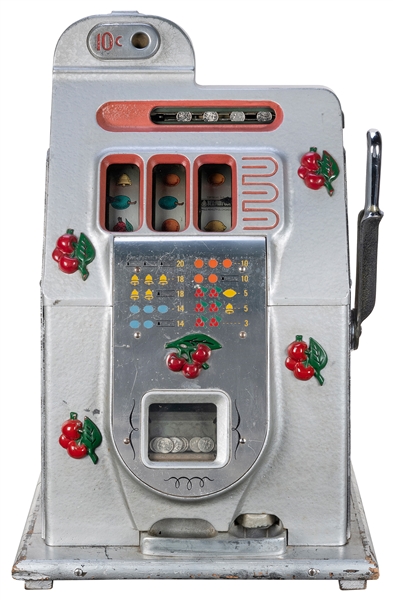  Mills 10 Cent “Bursting Cherry” Slot Machine. [Chicago: Mil...