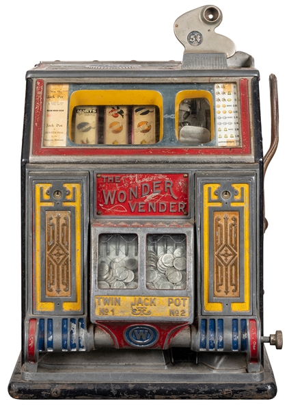  Watling 5 Cent “The Wonder Vender Twin Jack Pot” Slot Machi...