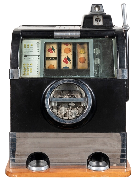  Caille 5 Cent Slot Machine. [Detroit: Caille Brothers Manuf...