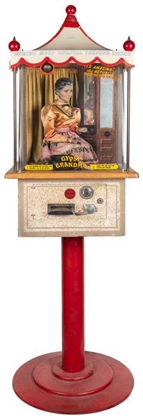  Genco “Gypsy Grandma” Coin-Operated Fortune Telling Automat...