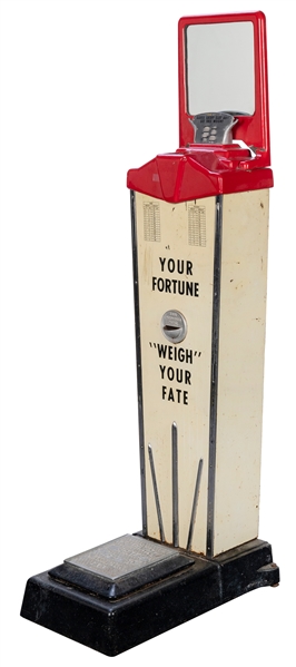  1 Cent “Your Fortune ‘Weigh’ Your Fate” fortune teller scal...