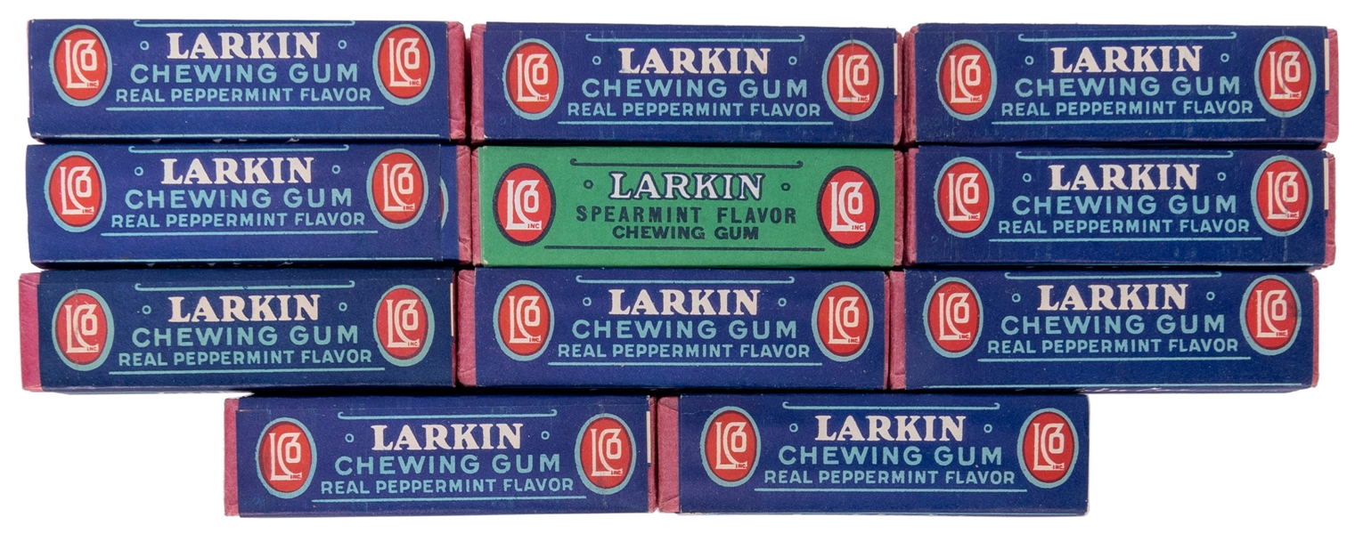  Larkin Chewing Gum Lot. Buffalo/Peoria/Philadelphia, early ...