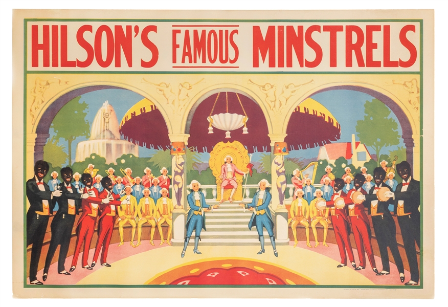  Hilson’s Famous Minstrels. Newport: Donaldson Litho, ca. 19...