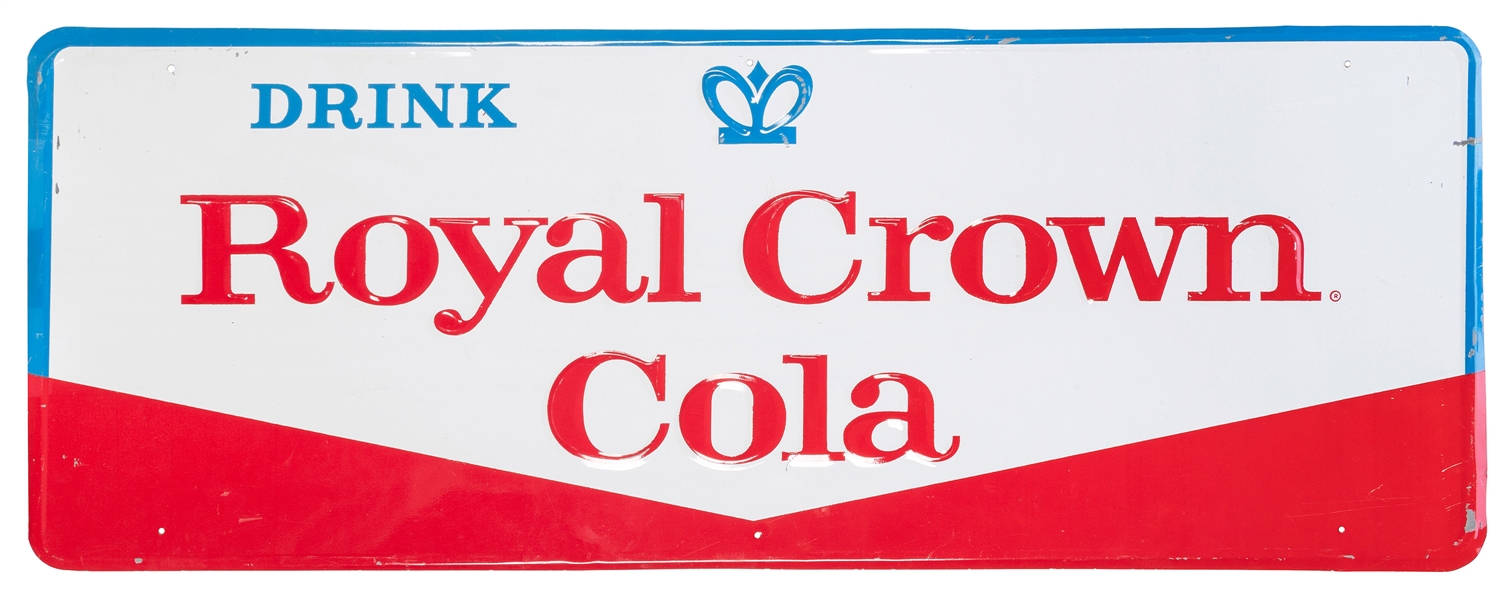  Royal Crown Cola sign. Circa 1960s. Metal advertising sign....