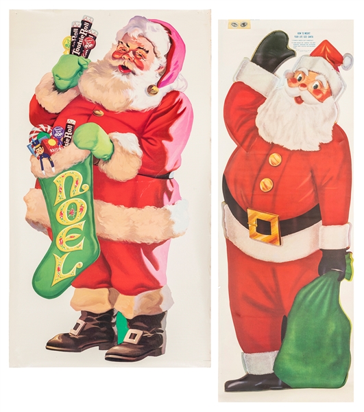  Two vintage Santa Claus posters. Including a Santa Claus To...