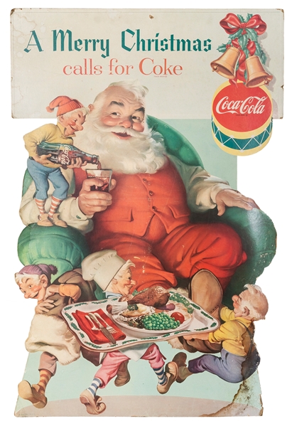  A Merry Christmas calls for Coke standee. [The Coca-Cola Co...