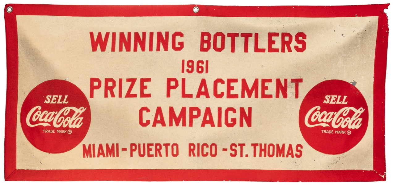  Coca-Cola Winning Bottlers 1961 Prize Placement Campaign cl...