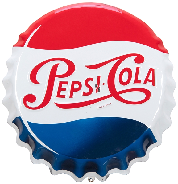  Pepsi-Cola Bottle Cap sign. [French or Canadian, ca. 1952]....