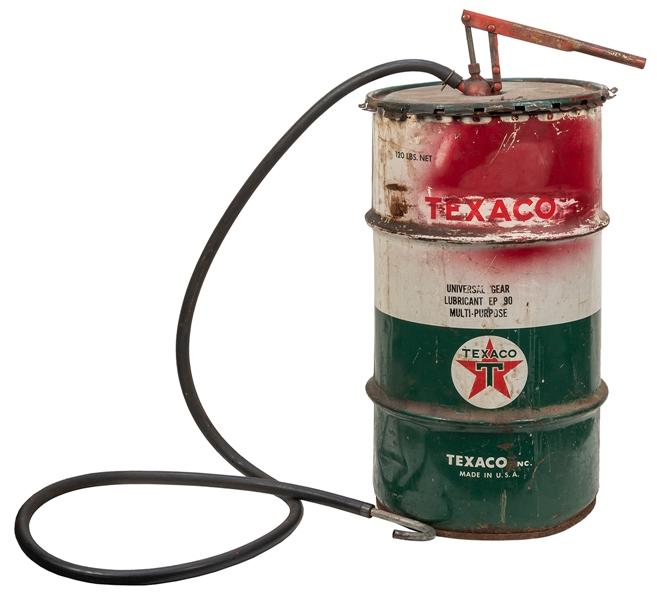  Texaco Oil Drum. [U.S.A.: Texaco, Inc., ca. 1950s-1960s]. 1...