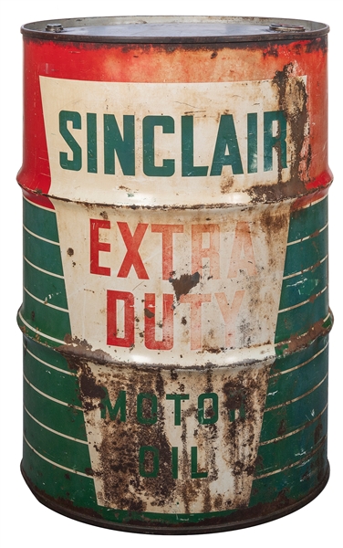  Sinclair Extra Duty Motor Oil Drum. New York: Sinclair Refi...