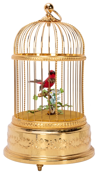  Reuge Automaton Singing Bird Cage. [Sainte Croix: Reuge Mus...