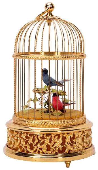  Reuge Automaton Double Singing Bird Cage. [Sainte Croix: Re...