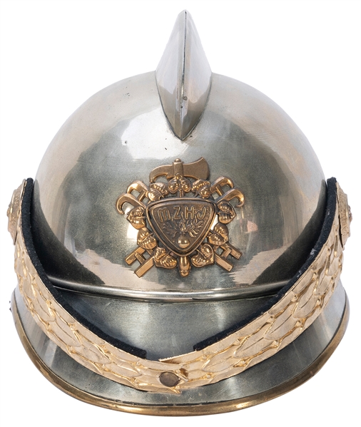  WWI-era Czech fire fighter helmet. [Czechoslovakia: ca. 191...