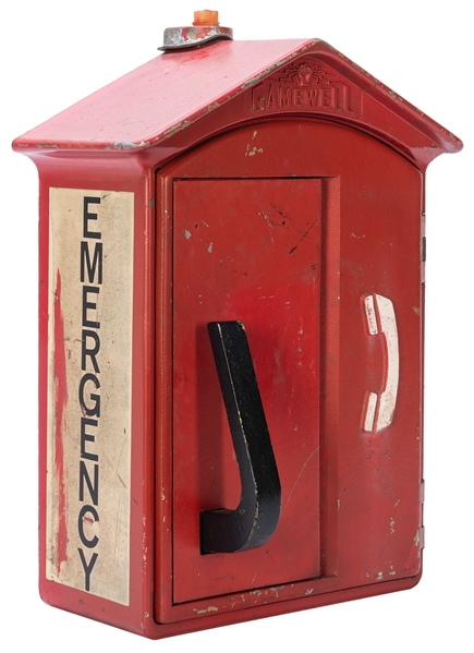  Fire Alarm Call Box with Phone. [Newton: The Gamewell Co., ...