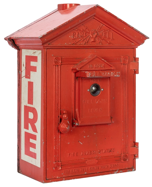  Fire Alarm Box. [Newton: The Gamewell Co., n.d.]. Painted c...