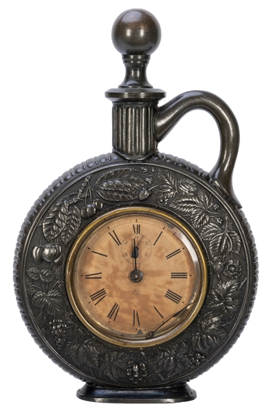  Ansonia Metal Clock with Handle. New York: Ansonia Clock Co...