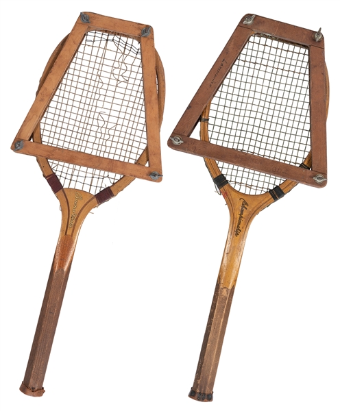  Group of 2 vintage tennis racquets. Including: tennis racqu...