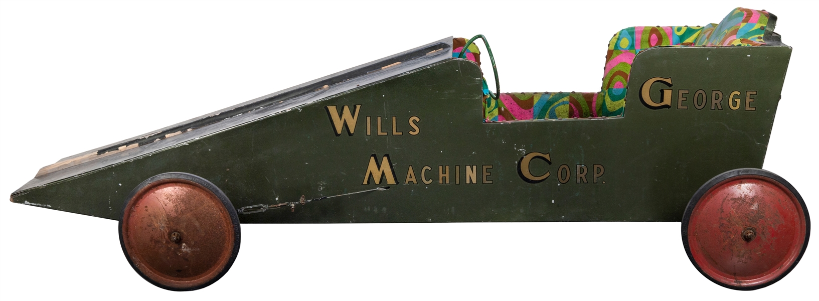  Soap Box Derby Car (“Wills Machine Corp” and “George” on si...