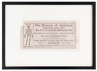  [ANATOMY] The Museum of Anatomy, Science and Art. St. Louis...