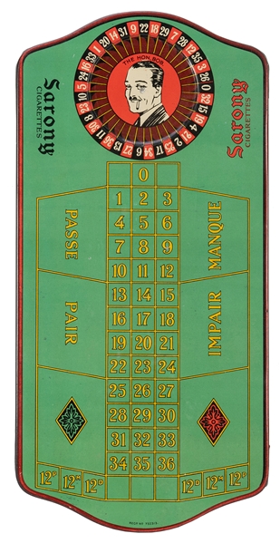 Sarony Cigarettes Roulette tin. 